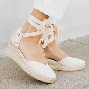 Soludos Lyon Espadrille Wedges Size 10